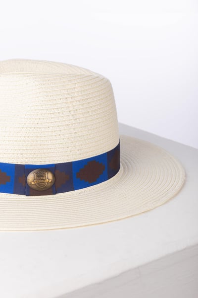 Men's Panama Hat - Malton - Navy/Blue