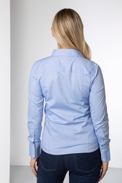 Ladies Oxford Cotton Shirt - Ivy - Blue
