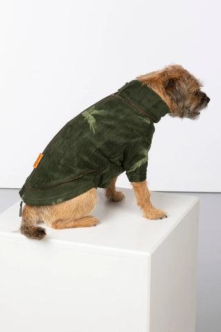 Manteau pour chien en polaire à motifs