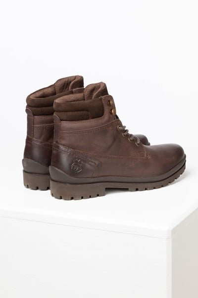 Damen Leder Schnürstiefelette - Kilburn II - Wachsbraun