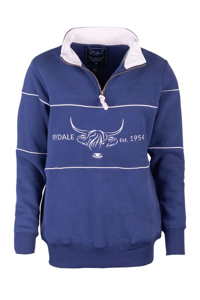 Sudadera de mujer con estampado de vaca de las Tierras Altas - Byland - Vaquero de vaca de las Tierras Altas