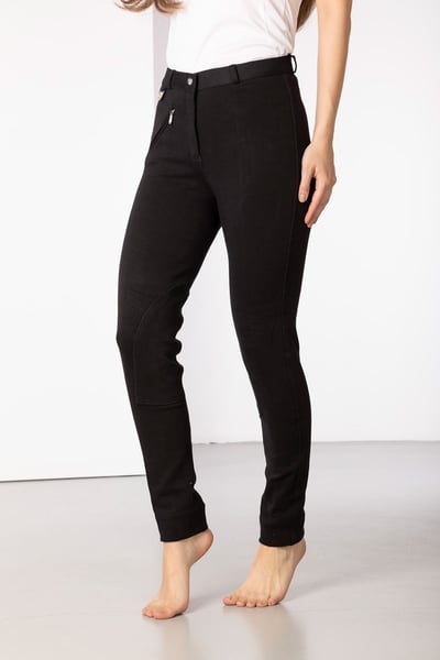 Ladies Sherwood Forest Yield Jodhpurs - Black