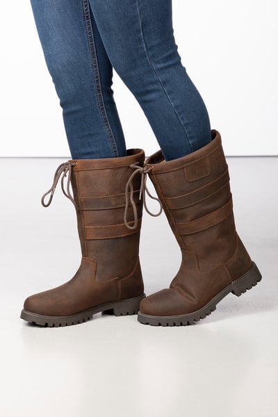 Ladies Mid-Calf Boots - Tullymore - Dark Brown