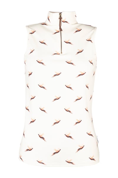 Top sin mangas con cremallera de 1/4 para mujer - Foxholes - faisanes
