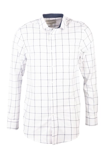 Men's Cotton Twill Country Shirt - Helmsley Dark Navy