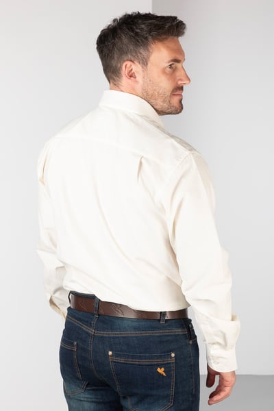 Herren-Cordhemd – Charlie - Sahne