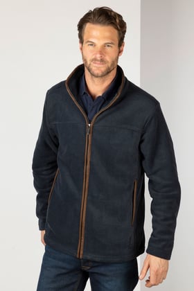 Men's Full Zip Fleece Jacket - Huggate