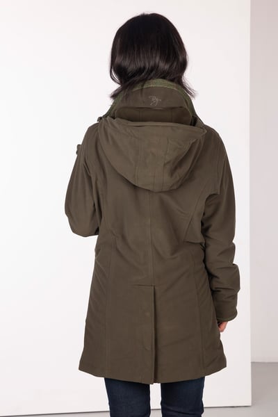 Ladies 3/4 Length Coat – Danby - Olive