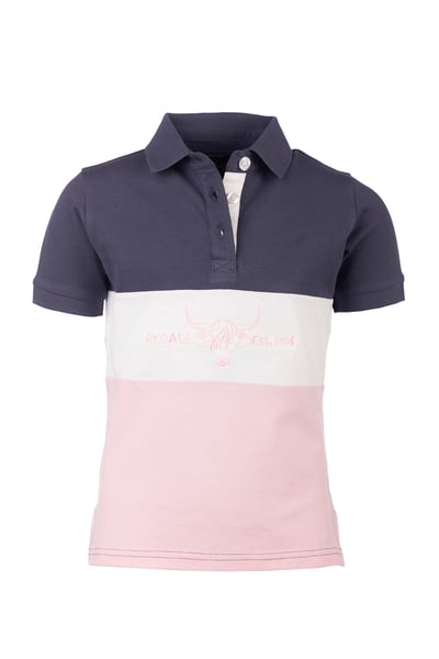 Junior Polo Shirt - Byland - Cow Denim/White/Sorbet