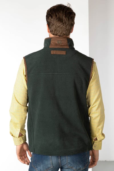 Men's Premium Fleece Waistcoat - Huggate - Marl Forest
