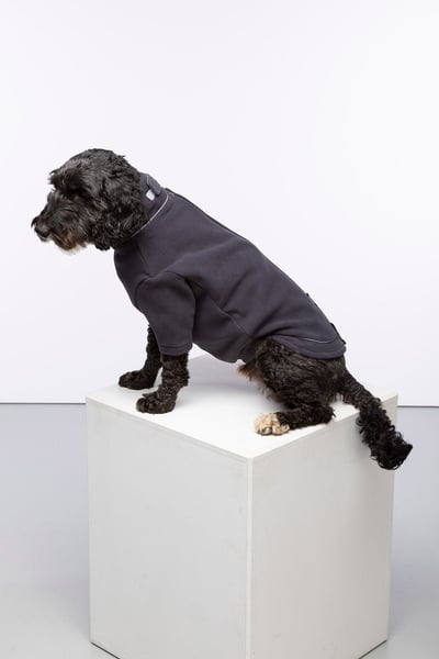 Fleece Dog Jumper - Yapham - Charcoal