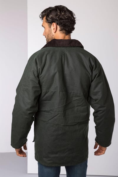 Men's Waxed Jacket - Thirsk - Olive