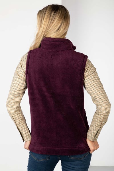 Damen Fleece-Weste - Etton II - Beere