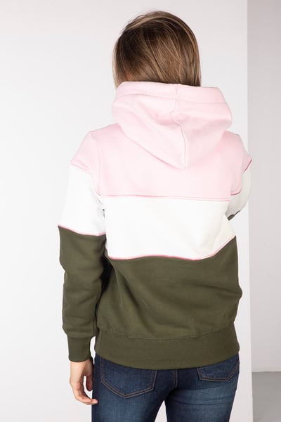 Ladies Hoody - Byland - Cow Sorbet/White/Olive