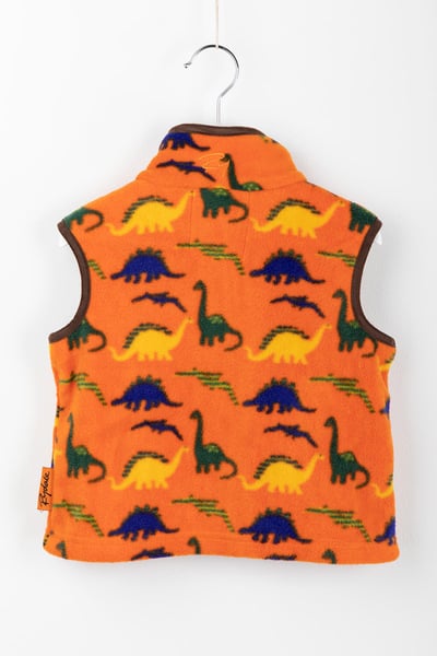 Toddler Fleece Gilet - Dinosaurs