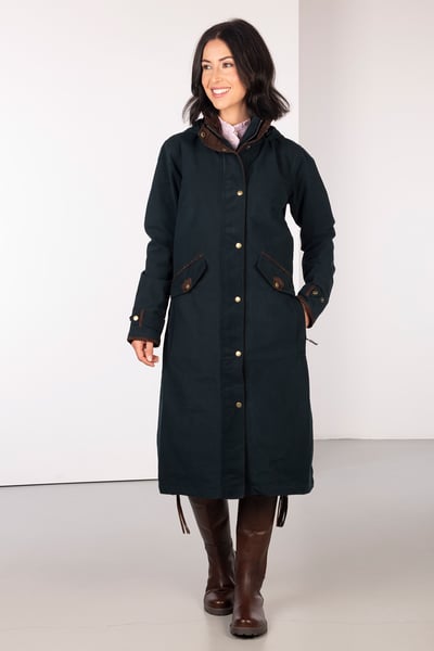 Ladies Full Length Riding Coat - Danby - Navy