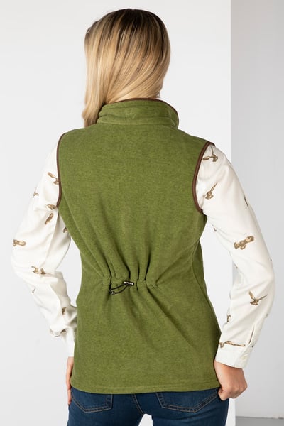 Ladies Premium Fleece Waistcoat - Huggate - Moss