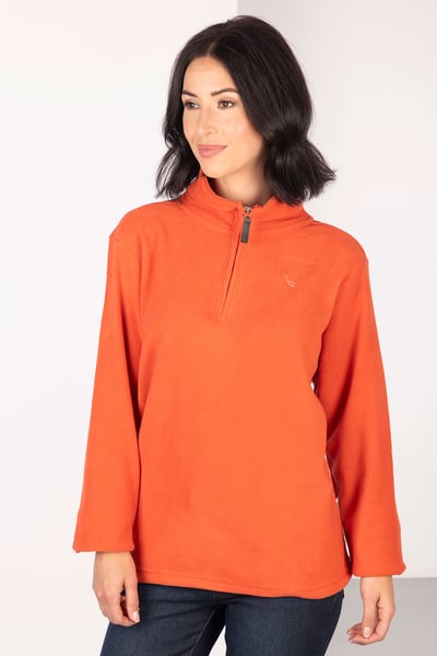 Ladies Kelk Overhead Pheasant Fleece - Burnt Orange