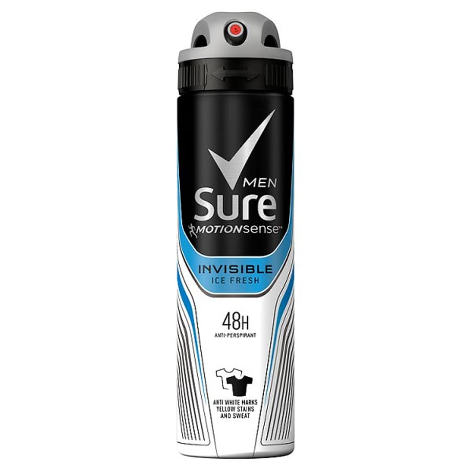 Sure For Men Invisible Ice Anti-perspirant Deodorant 150ml - YTC UK