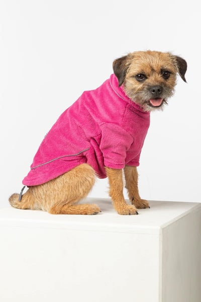 Plüsch-Fleece-Hundepullover - Yapham - Rosa