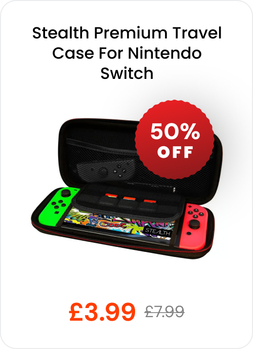 Stealth Premium Travel Case For Nintendo Switch, 50% off, now £3.99 instead of £7.99!