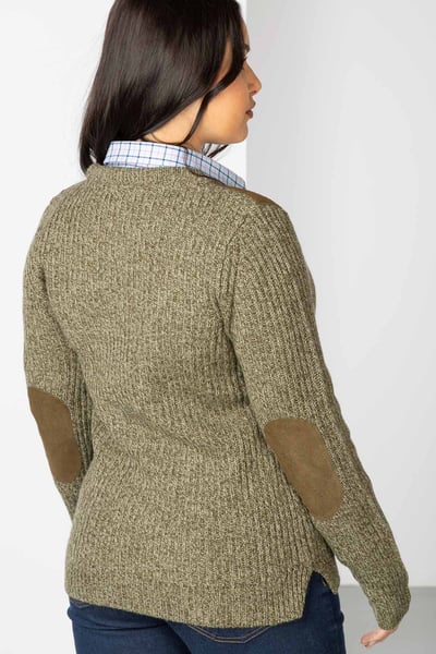 Ladies Chunky Shooting Sweater - Danby - Derby Tweed
