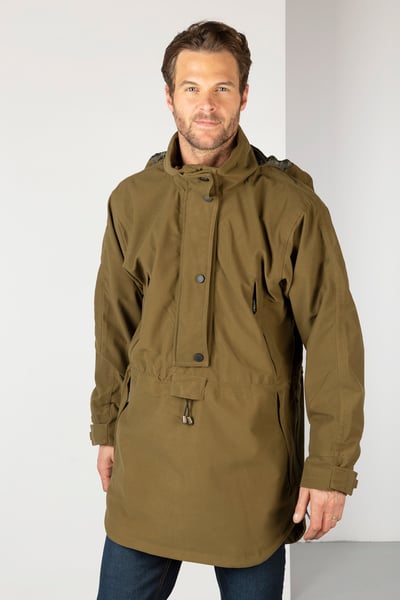 Men's Long Performance Shooting Smock - Danby - Light Khaki