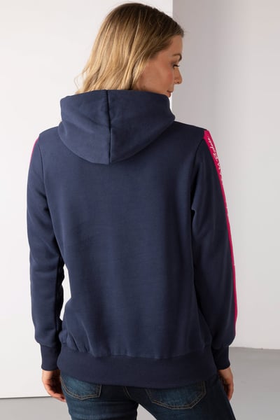 Ladies Horse Head Overhead Hoody - Navy