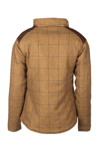 Chaqueta acolchada de tweed para mujer - Haworth - Beige Tweed