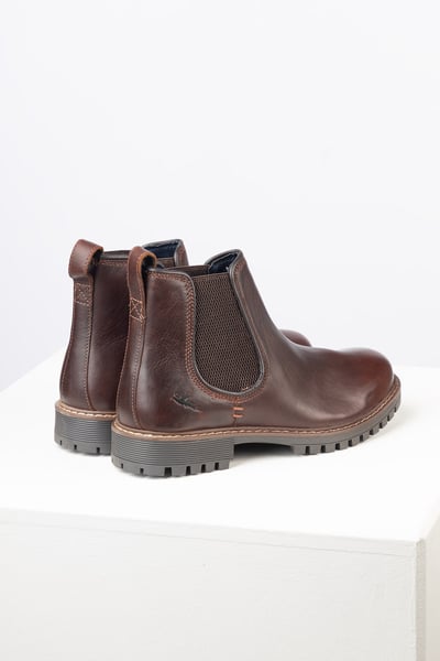 Chelsea-Boots aus Leder für Herren - Sledmere II - Brier Rot