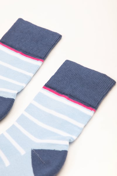 Calcetines tobilleros júnior - Azul suave