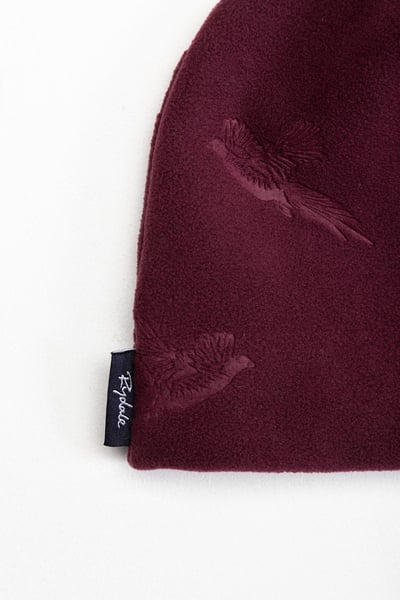 Ladies Fleece Beanie Hat - Haxby - Burgundy