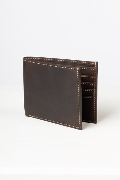 Men's Leather Bifold Wallet - Sledmere - Waxy Brown