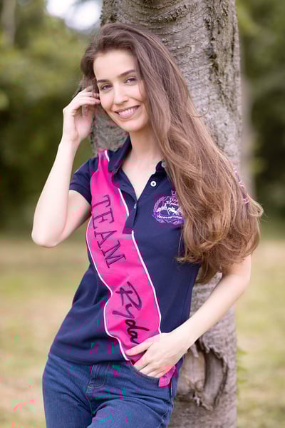Ladies Ellie II Sash Polo Shirt - Navy