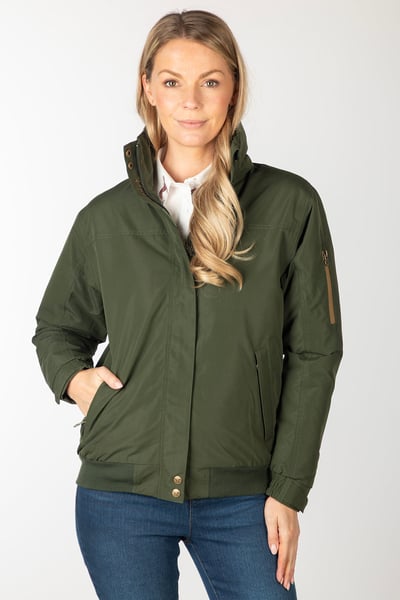 Ladies Equestrian Bomber Jacket - Ripon IV - Dark Green