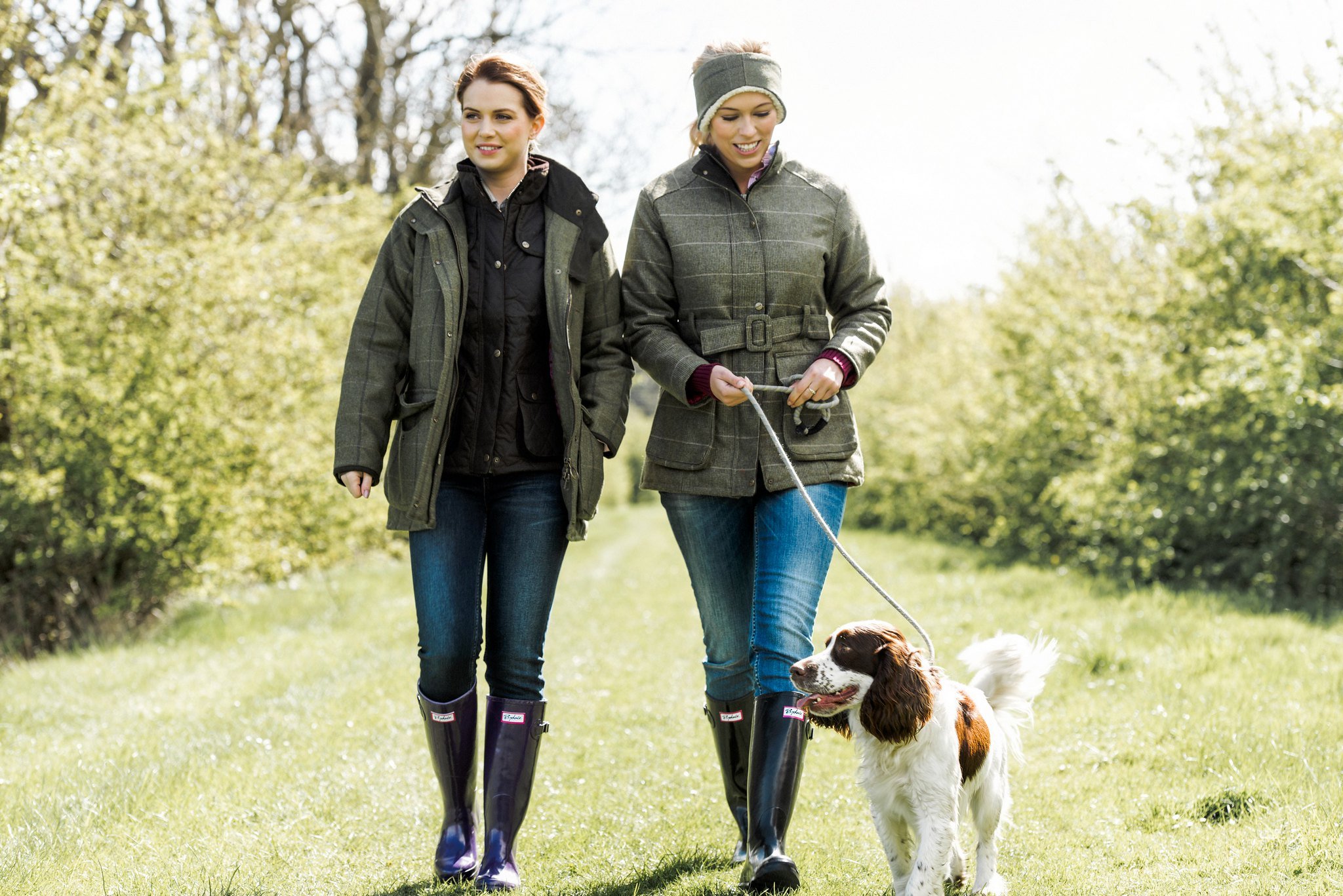 Women's tweed jackets and jeans
