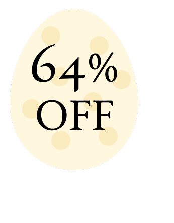 64% OFF BADGE