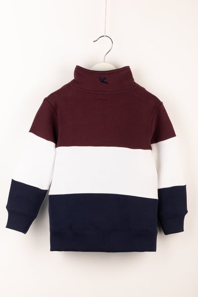 Mini Byland Sweatshirt - Pheasant Navy/White/Wine