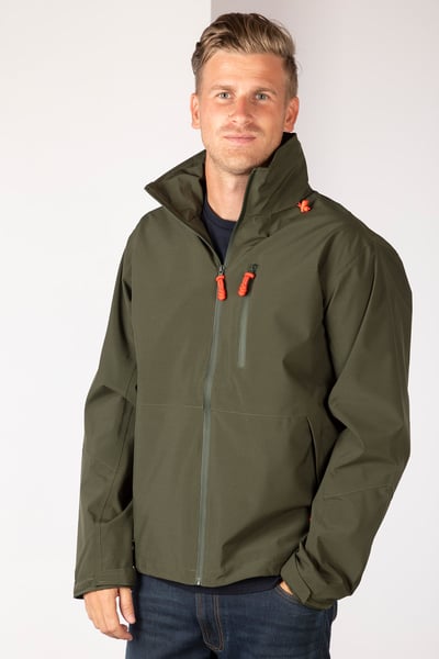 Men's Waterproof Walking Jacket - Warter - Dark Khaki