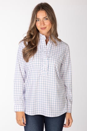 Ladies Hannah Overhead Ruffled Shirt - Ellie