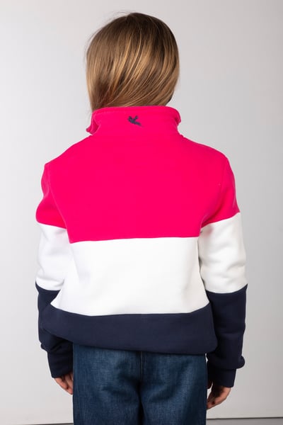 Kids Sweatshirt - Byland - Navy/White/Bonbon