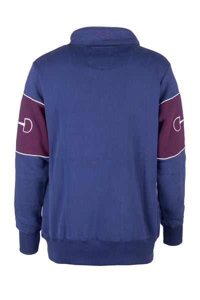 Sudadera de mujer con estampado de bocado - Byland - Snaffle Denim/Berry