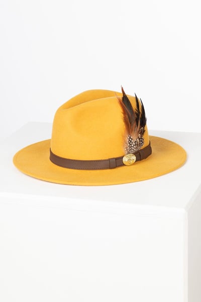 Damen Wollfilzhut - Danby - Senf