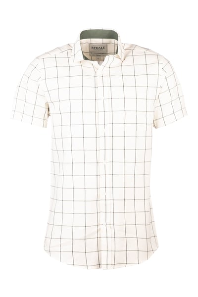 Men's Short Sleeve Country Shirt - Ilkley Dark Olive