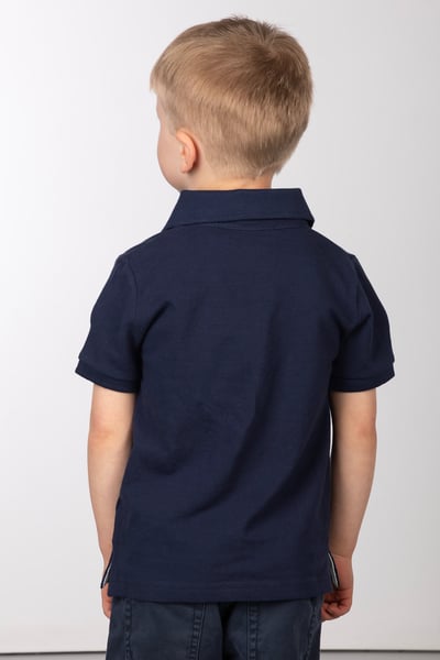 Poloshirt für Jungen - Fordon III - Marine