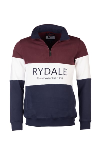Sudadera de hombre - Byland - Rydale Azul Marino/Blanco/Vino