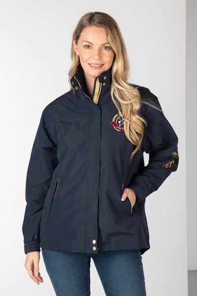 Ladies Fleece Lined Emblem Jacket - Haxby - Dark Navy