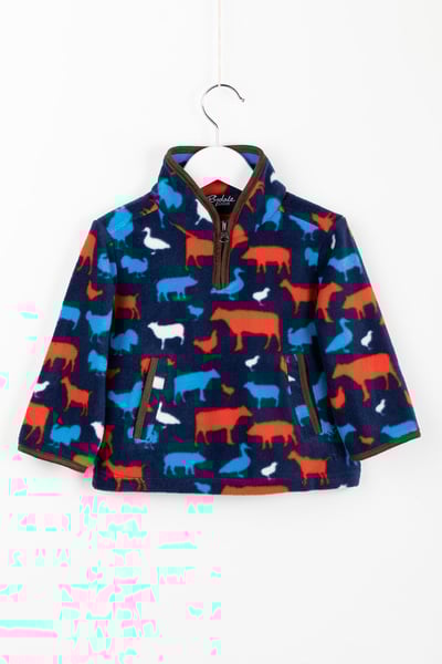 Toddler Overhead Fleece - Farmyard