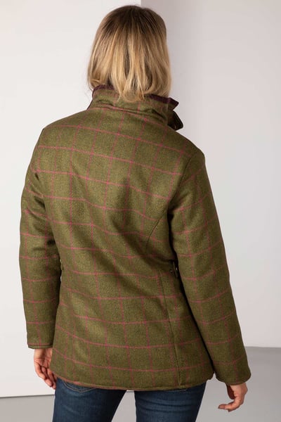 Ladies Tweed Jacket - Wrelton - Plum Check