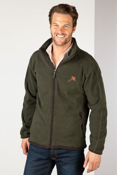 Men's Full Zip Fleece Jacket - Gransmoor - Olive